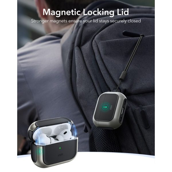 ESR ORBIT HALOLOCK MAGSAFE APPLE AIRPODS PRO 3 TITANIUM - Image 3