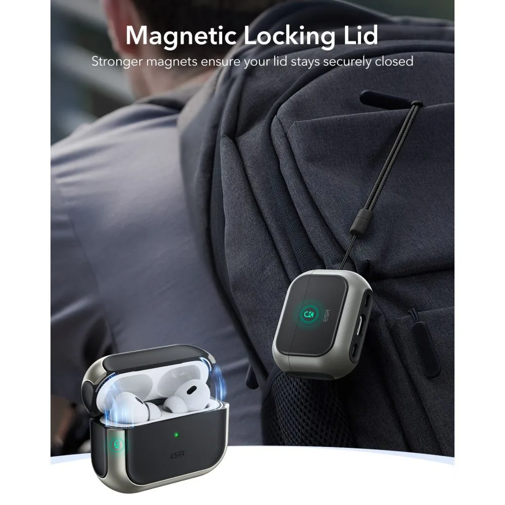 Θήκη Apple AirPods Pro 3 ESR Orbit HaloLock MagSafe Titanium - Image 3