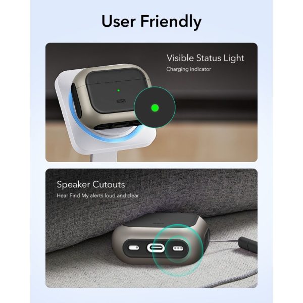 ESR ORBIT HALOLOCK MAGSAFE APPLE AIRPODS PRO 3 TITANIUM - Image 9