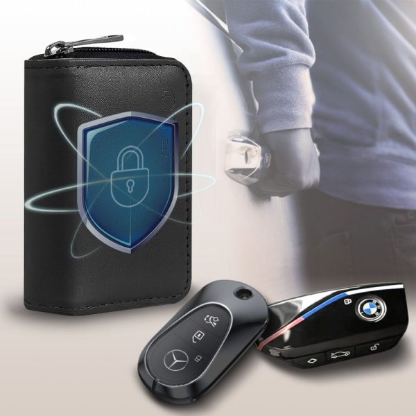 TECH-PROTECT KLR300 POUCH KEYLESS RFID SIGNAL BLOCKER CASE BLACK/BLACK - Image 2