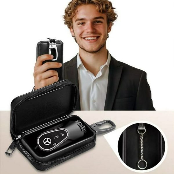 TECH-PROTECT KLR300 POUCH KEYLESS RFID SIGNAL BLOCKER CASE BLACK/BLACK - Image 4