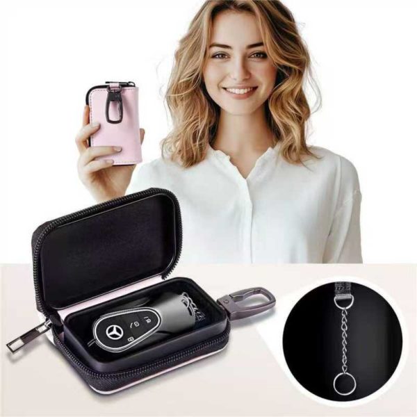 TECH-PROTECT KLR300 POUCH KEYLESS RFID SIGNAL BLOCKER CASE PINK - Image 4