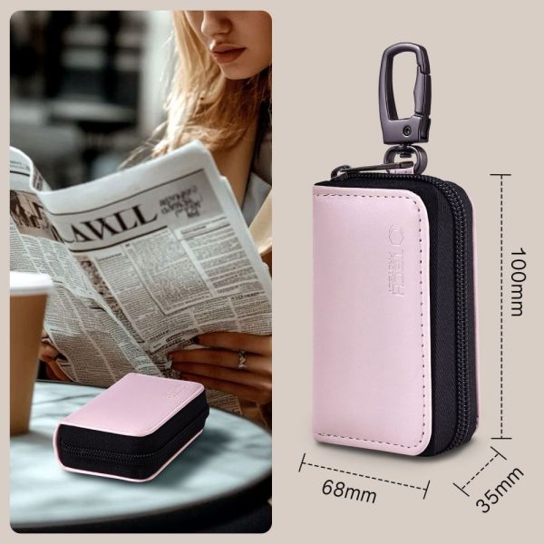 TECH-PROTECT KLR300 POUCH KEYLESS RFID SIGNAL BLOCKER CASE PINK - Image 7
