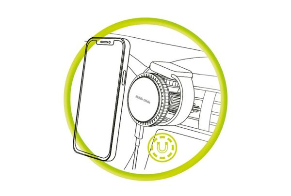 Mobile Origin Wireless Car Vent Charger CA18 Apple Watch/iPhone MagSafe Compatible (MO-WCVCH-CA18) - Image 7
