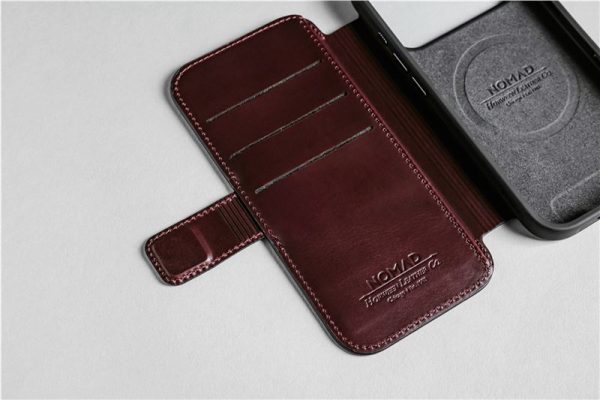Nomad Modern Leather Folio burgundy (Horween)-Apple iPhone 17 Pro Max (NM011826858) - Image 5