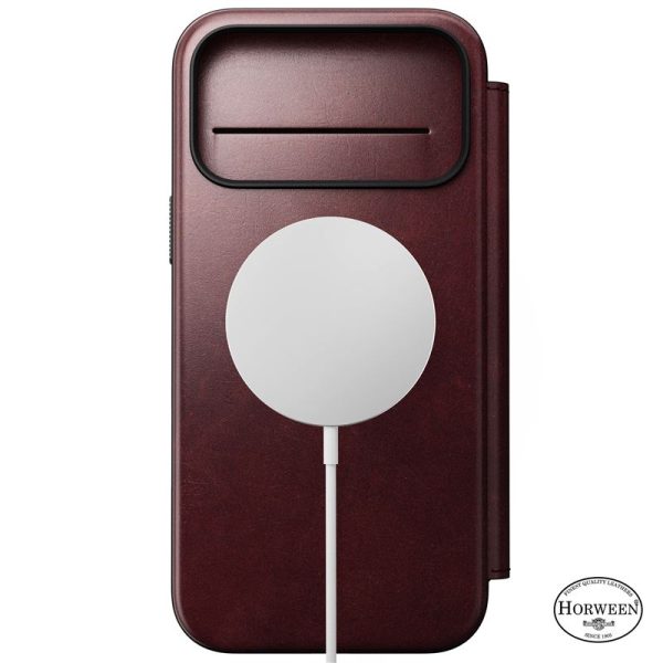 Nomad Modern Leather Folio burgundy (Horween)-Apple iPhone 17 Pro Max (NM011826858) - Image 9
