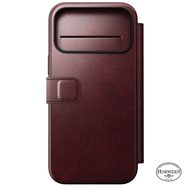Nomad Modern Leather Folio burgundy (Horween)-Apple iPhone 17 Pro Max (NM011826858) - Image 11