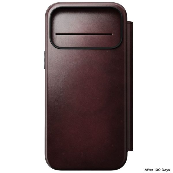 Nomad Modern Leather Folio burgundy (Horween)-Apple iPhone 17 Pro Max (NM011826858) - Image 12