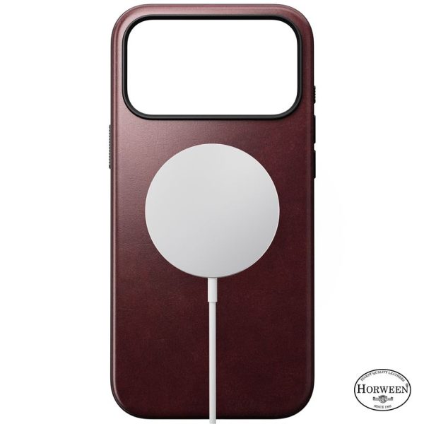 Nomad Modern Leather Case burgundy (Horween)-Apple iPhone 17 Pro Max (NM011840858) - Image 3