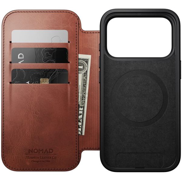 Nomad Modern Leather Folio olde dublin (Horween)-Apple iPhone 17 Pro (NM014094858) - Image 15