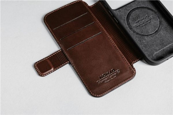 Nomad Modern Leather Folio rustic brown (Horween)-Apple iPhone 17 Pro Max (NM014100858) - Image 4