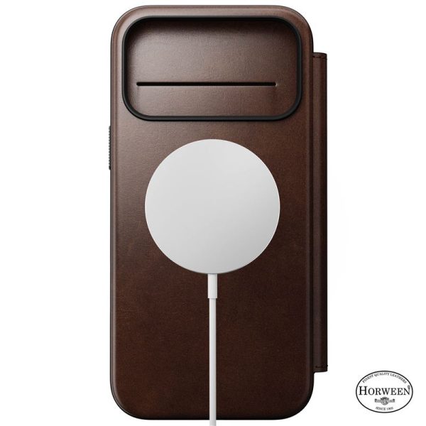 Nomad Modern Leather Folio rustic brown (Horween)-Apple iPhone 17 Pro Max (NM014100858) - Image 12