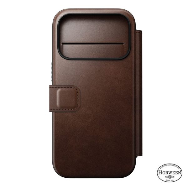 Nomad Modern Leather Folio rustic brown (Horween)-Apple iPhone 17 Pro (NM014155858) - Image 16