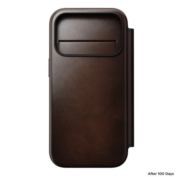 Nomad Modern Leather Folio rustic brown (Horween)-Apple iPhone 17 Pro (NM014155858) - Image 17