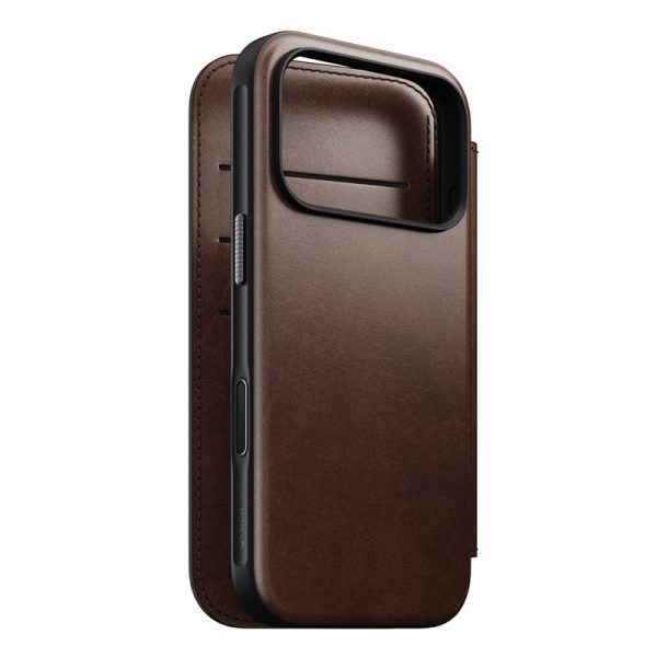 Nomad Modern Leather Folio rustic brown (Horween)-Apple iPhone 17 Pro (NM014155858) - Image 18