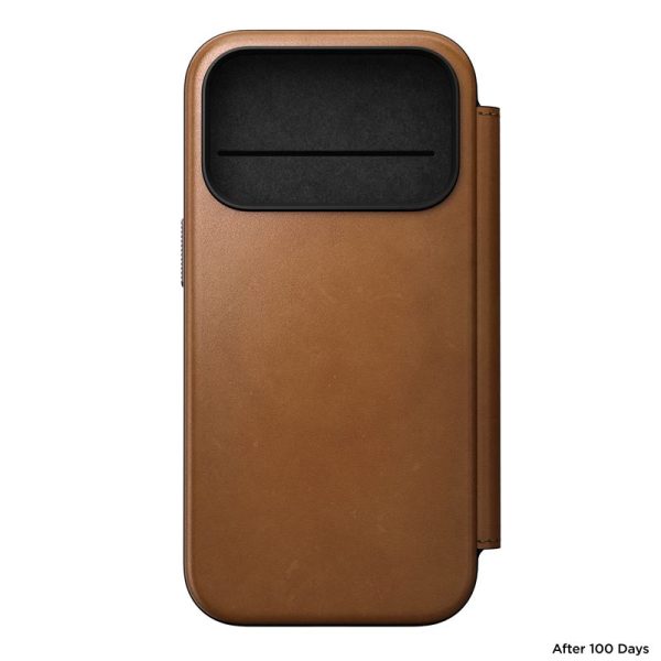 Nomad Modern Leather Folio english tan-Apple iPhone 17 Pro (NM014179858) - Image 7