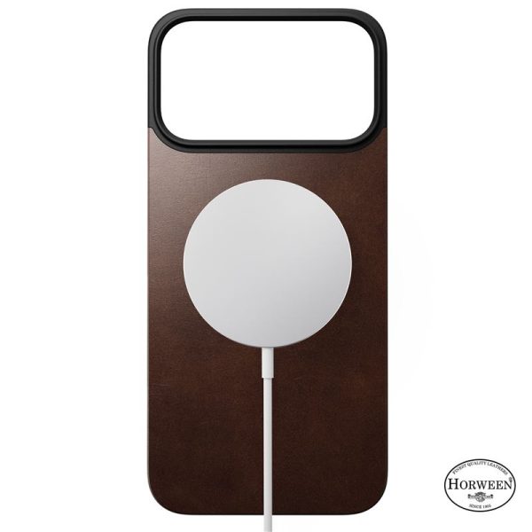 Nomad Magnetic Leather Back rustic brown (Horween) Magsafe-Apple iPhone 17 Pro Max (NM014384858) - Image 12