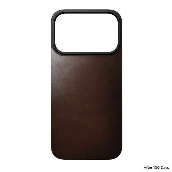 Nomad Magnetic Leather Back rustic brown (Horween) Magsafe-Apple iPhone 17 Pro (NM014407858) - Image 12