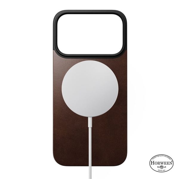 Nomad Magnetic Leather Back rustic brown (Horween) Magsafe-Apple iPhone 17 Pro (NM014407858) - Image 18