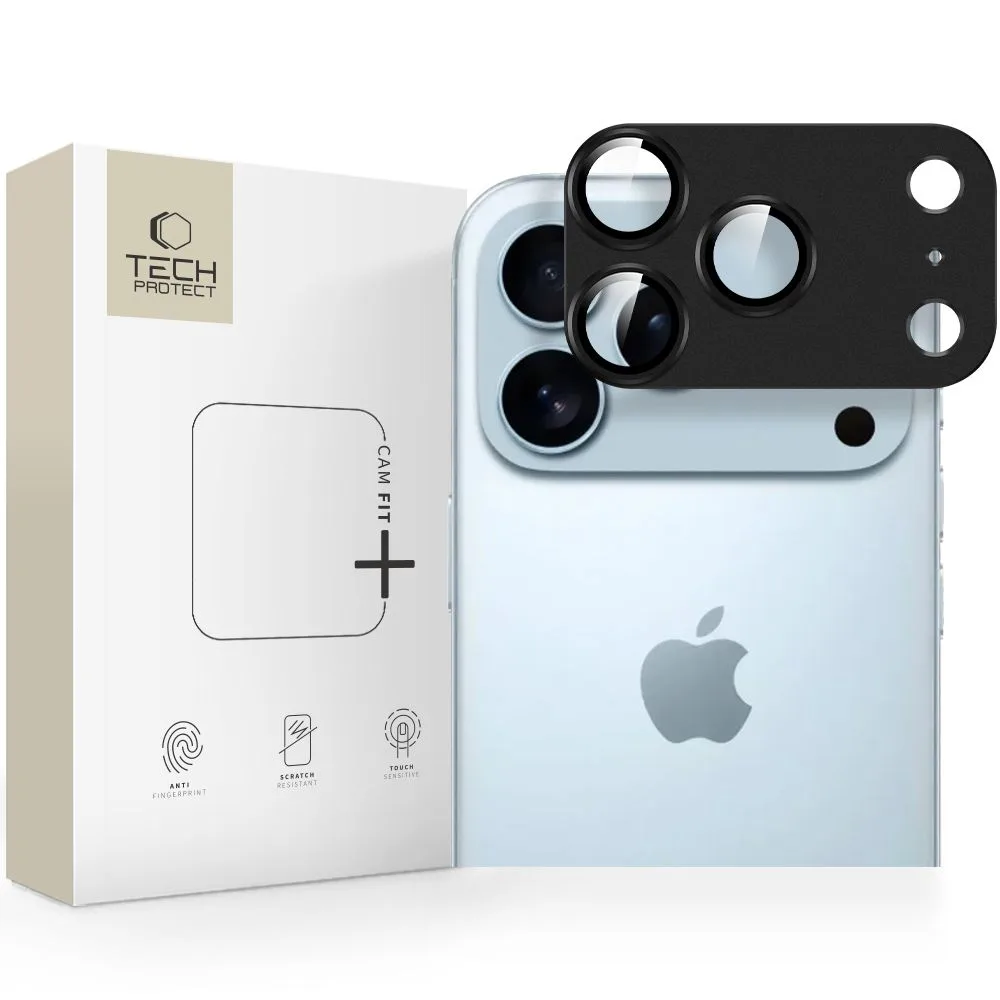 Προστασία Κάμερας iPhone 17 Pro Max Tech-Protect Camfull Fit+ Black