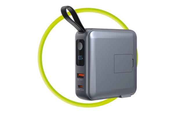 Mobile Origin Powerbank & Travel Charger Lightning/USB-C Cable MagSafe/AW/iPhone Compatible grey (PBT-03L-GRY) - Image 6