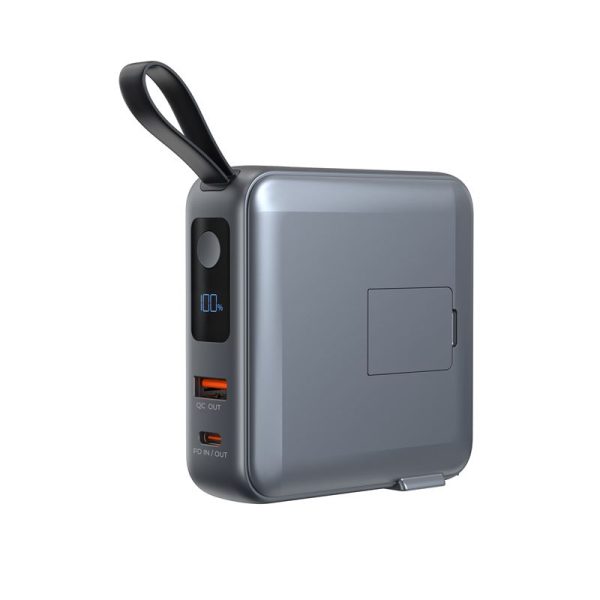 Mobile Origin Powerbank & Travel Charger Lightning/USB-C Cable MagSafe/AW/iPhone Compatible grey (PBT-03L-GRY) - Image 13