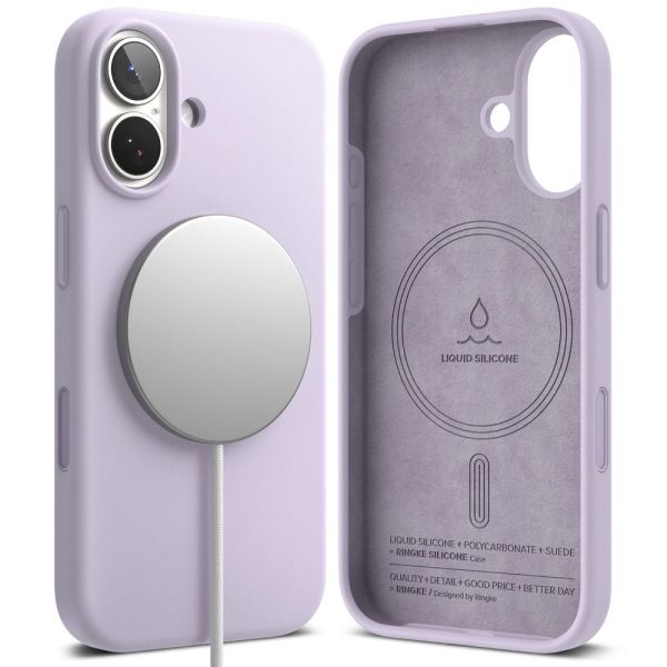 RINGKE SILICONE MAGNETIC MAGSAFE IPHONE 17 LIGHT PURPLE - Image 2
