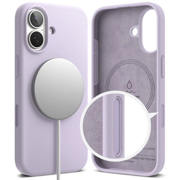 RINGKE SILICONE MAGNETIC MAGSAFE IPHONE 17 LIGHT PURPLE - Image 3