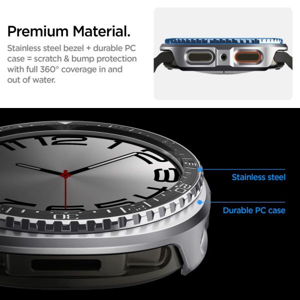 SPIGEN BEZEL TUNE PRO DIVER SAMSUNG GALAXY WATCH 8 44MM BLACK (ACS10010) - Image 12