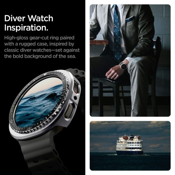 SPIGEN BEZEL TUNE PRO DIVER SAMSUNG GALAXY WATCH 8 44MM BLACK (ACS10010) - Image 13