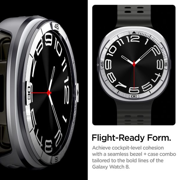 SPIGEN BEZEL TUNE PRO PILOT SAMSUNG GALAXY WATCH 8 44MM SILVER (ACS10011) - Image 11