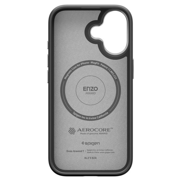 SPIGEN ENZO ARAMID ”T” MAG MAGSAFE IPHONE 17 BLACK/SILVER (ACS09989) - Image 4