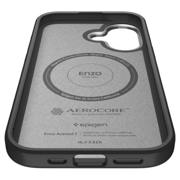 SPIGEN ENZO ARAMID ”T” MAG MAGSAFE IPHONE 17 BLACK/SILVER (ACS09989) - Image 9