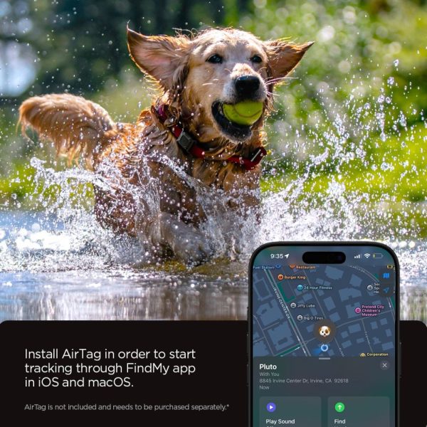 SPIGEN TOUGH ARMOR APPLE AIRTAG 1 / 2 FOR PET COLLAR BLACK (ACS09780) - Image 7