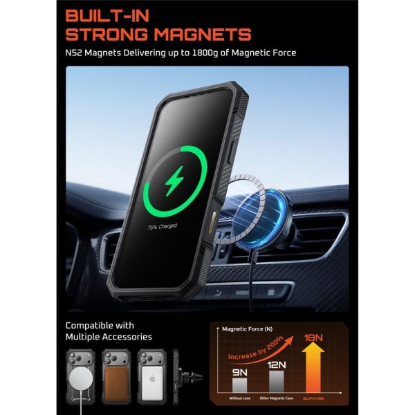 SUPCASE UB GRIP PRO MAG MAGSAFE IPHONE 17 PRO MAX BLACK - Image 5