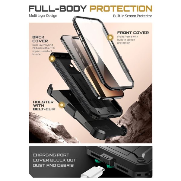 SUPCASE UB PRO IPHONE 17 BLACK - Image 3