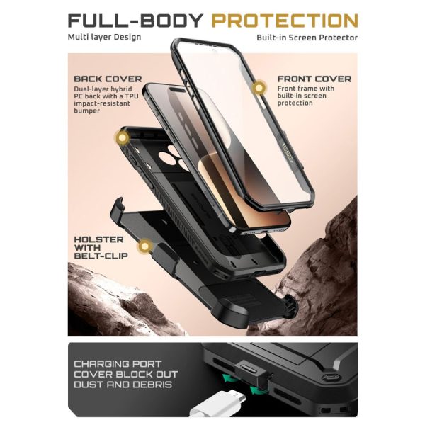 SUPCASE UB PRO IPHONE 17 PRO MAX BLACK - Image 3