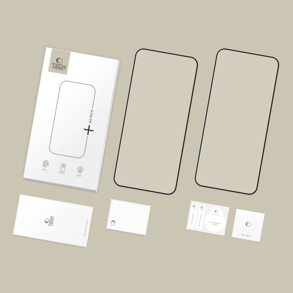 TECH-PROTECT GLASS FIT+ 2-PACK XIAOMI REDMI 15C (173 MM) BLACK - Image 2