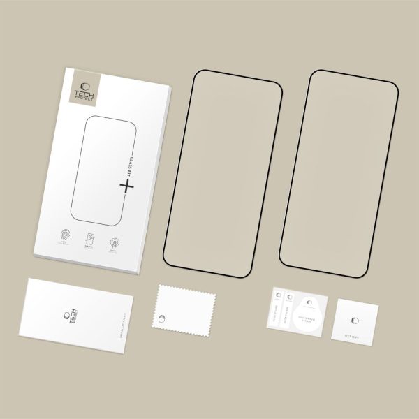 TECH-PROTECT GLASS FIT+ 2-PACK XIAOMI REDMI 15C / POCO C85 BLACK - Image 7