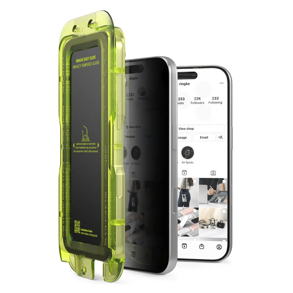 Privacy Τζάμι Προστασίας iPhone 17 Pro Ringke Easy Slide 2-Pack - Image 2