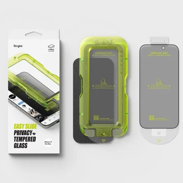 Privacy Τζάμι Προστασίας iPhone 17 Pro Ringke Easy Slide 2-Pack - Image 6