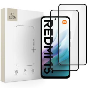 SZK?O HARTOWANE TECH-PROTECT GLASS FIT+ 2-PACK XIAOMI REDMI 15 4G / 5G BLACK