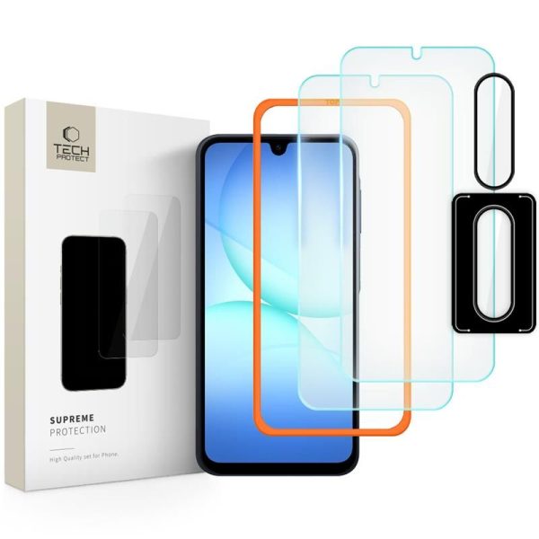 SZK?O HARTOWANE TECH-PROTECT SUPREME EASY SET 3-PACK GALAXY A17 4G / 5G CLEAR