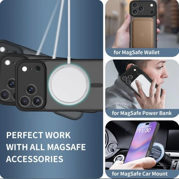 Θήκη iPhone 17 Pro Max Tech-Protect BasicMag MagSafe Matte Black - Image 4