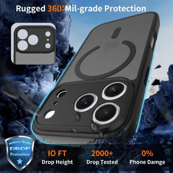 Θήκη iPhone 17 Pro Max Tech-Protect BasicMag MagSafe Matte Black - Image 6