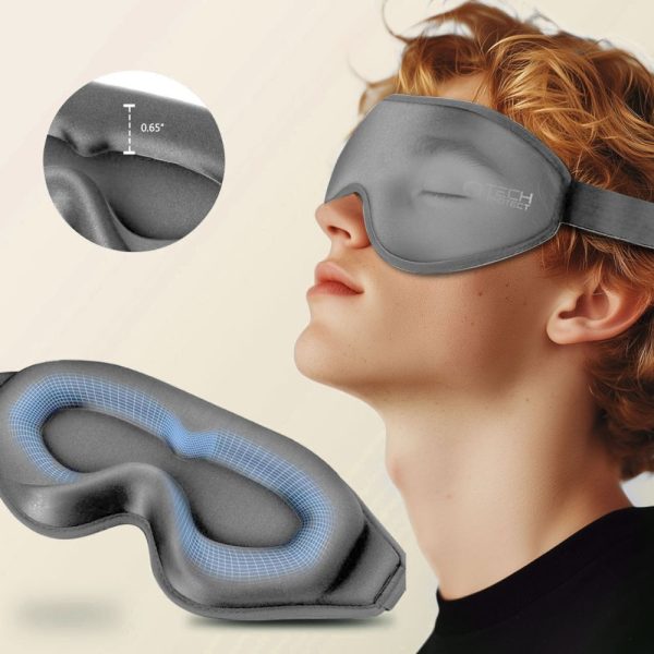 TECH-PROTECT EYESHADE SLEEP MASK GREY - Image 3