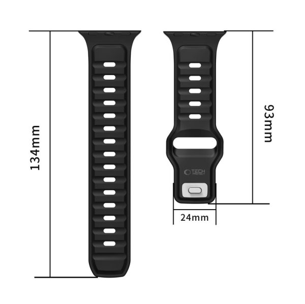 TECH-PROTECT ICONBAND LINE APPLE WATCH 44/45/46/49MM BLACK /BLACK - Image 2