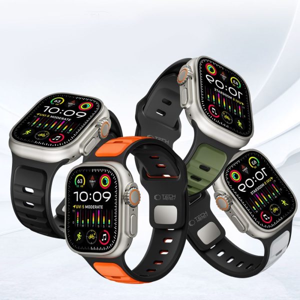 TECH-PROTECT ICONBAND LINE APPLE WATCH 44/45/46/49MM BLACK /BLACK - Image 8