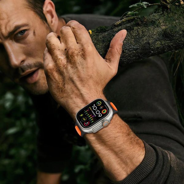 TECH-PROTECT ICONBAND LINE APPLE WATCH 44/45/46/49MM BLACK/GREEN - Image 7