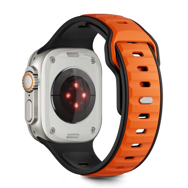 TECH-PROTECT ICONBAND LINE APPLE WATCH 44/45/46/49MM BLACK/ORANGE - Image 3
